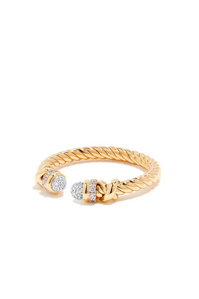 Helena Petite Diamond Open Ring, 18K Yellow Gold & Diamonds